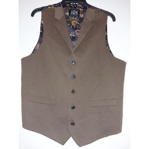 Mens Joe Joseph Abbound Lined Vest Brown Size Large Custom Made